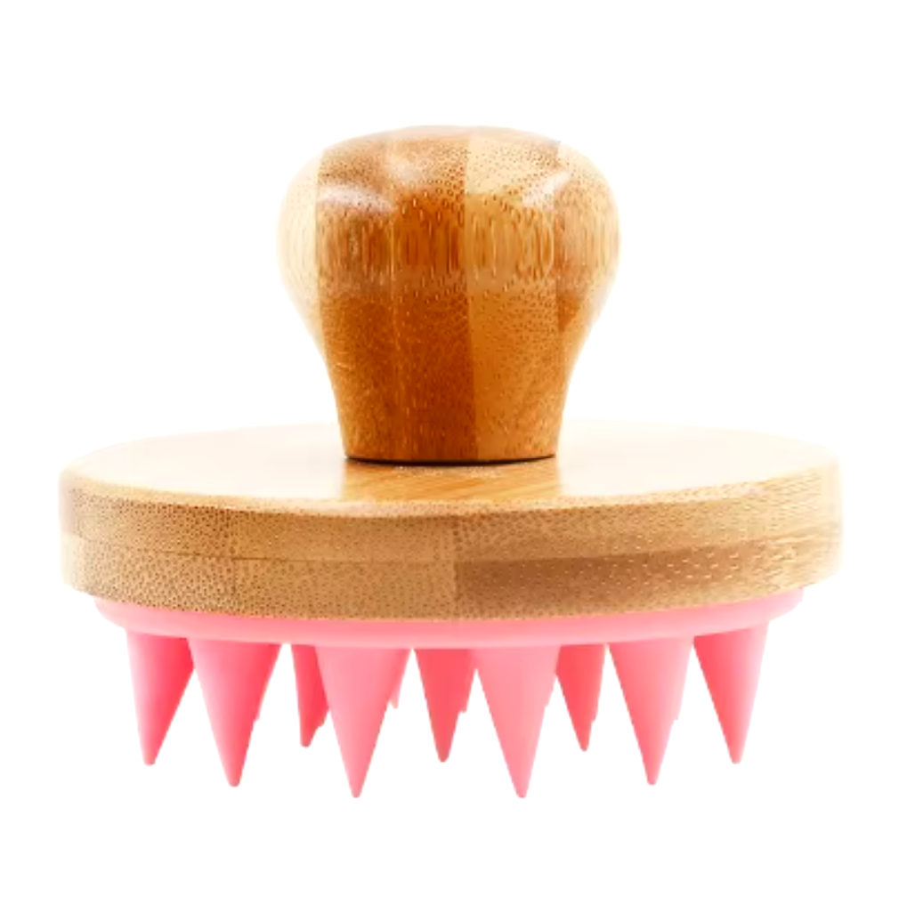 Bamboo scalp blood circulation stimulating brush